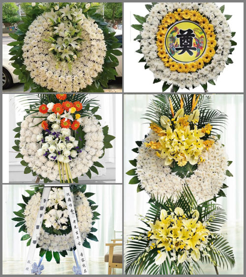 山东济宁微山县留庄镇马口二村花圈速递